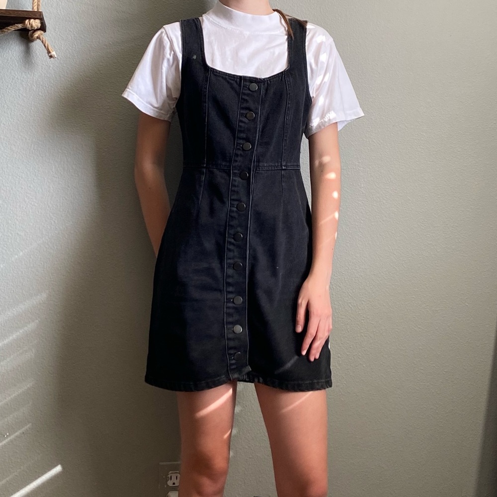 Black jean dress